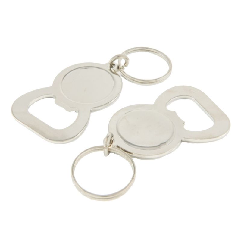 Keyring Blank Bottle Opener 25.4mm and printed dome